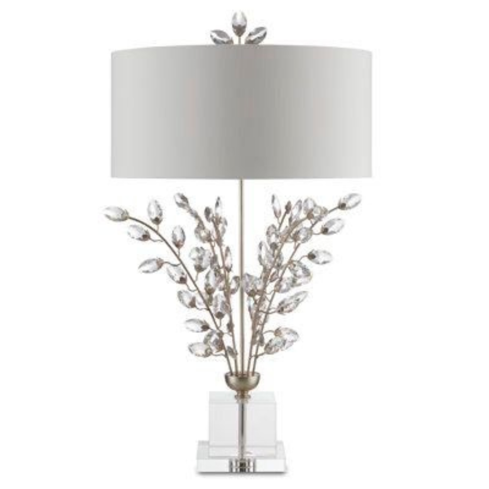 Contemporary Iron Crystal Branch Table Lamp