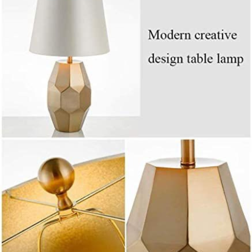 Gold Distressed Table Lamp