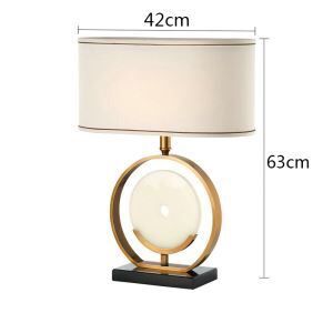 European Style LED Table Lamps American Marble